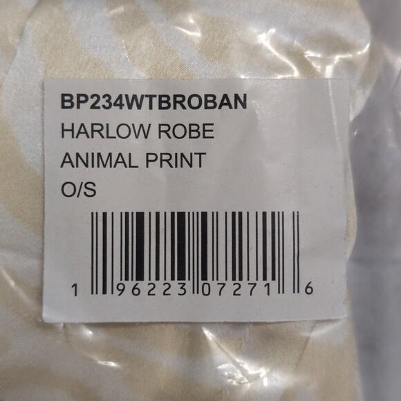 Show Me Your Mumu x Curateur The Harlow Robe Animal Print O/S New - Picture 5 of 5